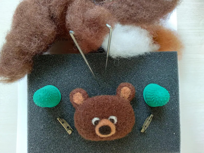 Kit za filcanje broške medvedek